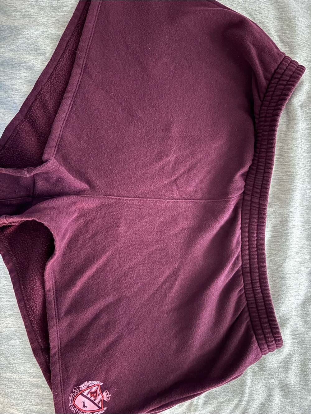 PINK Victoria's Secret Wine Fleece Shorts